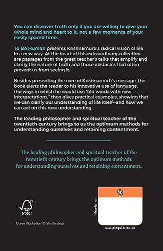 To Be Human: Awaken Consciousness, Understand Truth & Discover the Essence of Being — Timeless Teachings from J. Krishnamurti on Self-Inquiry and Inner Freedom - Retail Maharaj