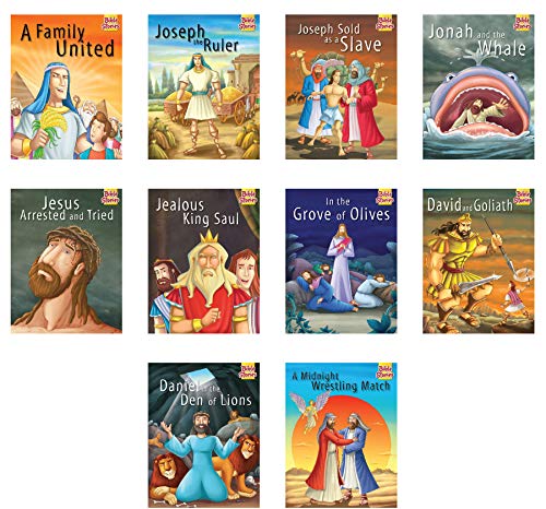 Set of 10 Bible Stories Picture Books for 3+ Year Old Children I - Retail Maharaj