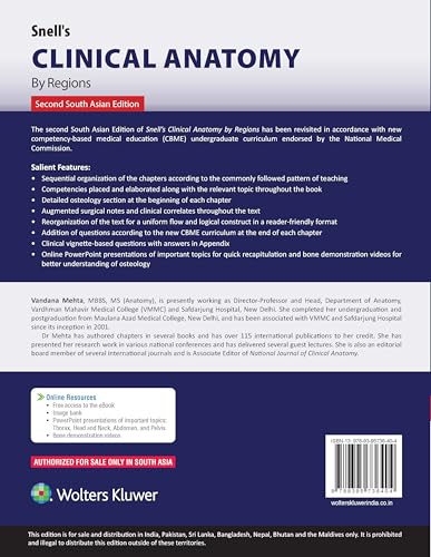 Snell`s Clinical Anatomy by Regions, 2nd South Asian ed