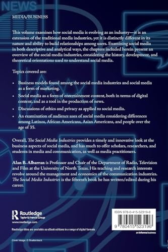 The Social Media Industries (Media Management and Economics Series) - Retail Maharaj