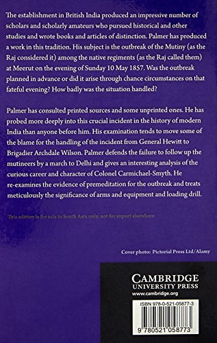 THE MUTINY OUTBREAK AT MEERUT IN 1857