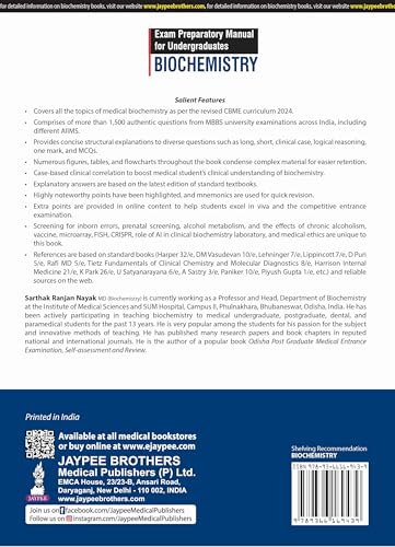 EXAM PREPARATORY MANUAL FOR UNDERGRADUATES BIOCHEMISTRY