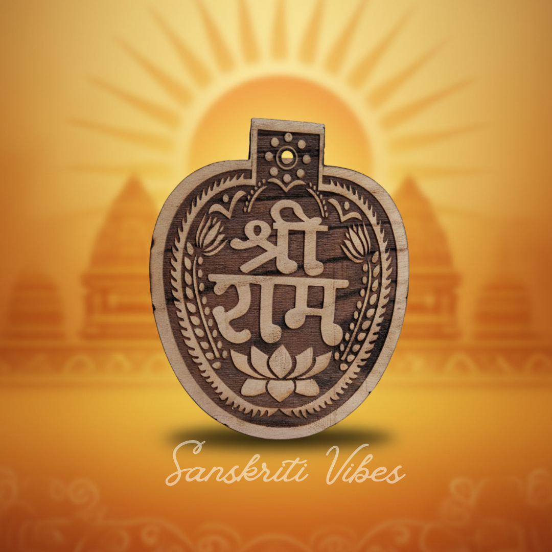 Ayodhya Vasi Shri Ram Naam Sewa Neem Wood Idol – Handcrafted Statue for Home Temple