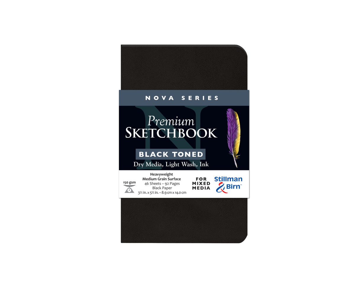 Stillman and Birn Black Nova Series Sketchbook for Mixed Media and Ink