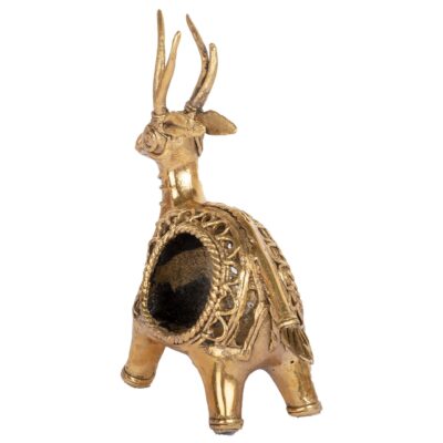 Dokra Napkin Holder – Deer - Retail Maharaj