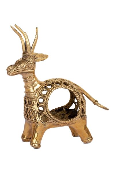 Dokra Napkin Holder – Deer - Retail Maharaj