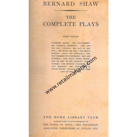 bernard shaw the complete plays 2 volume set - Retail Maharaj