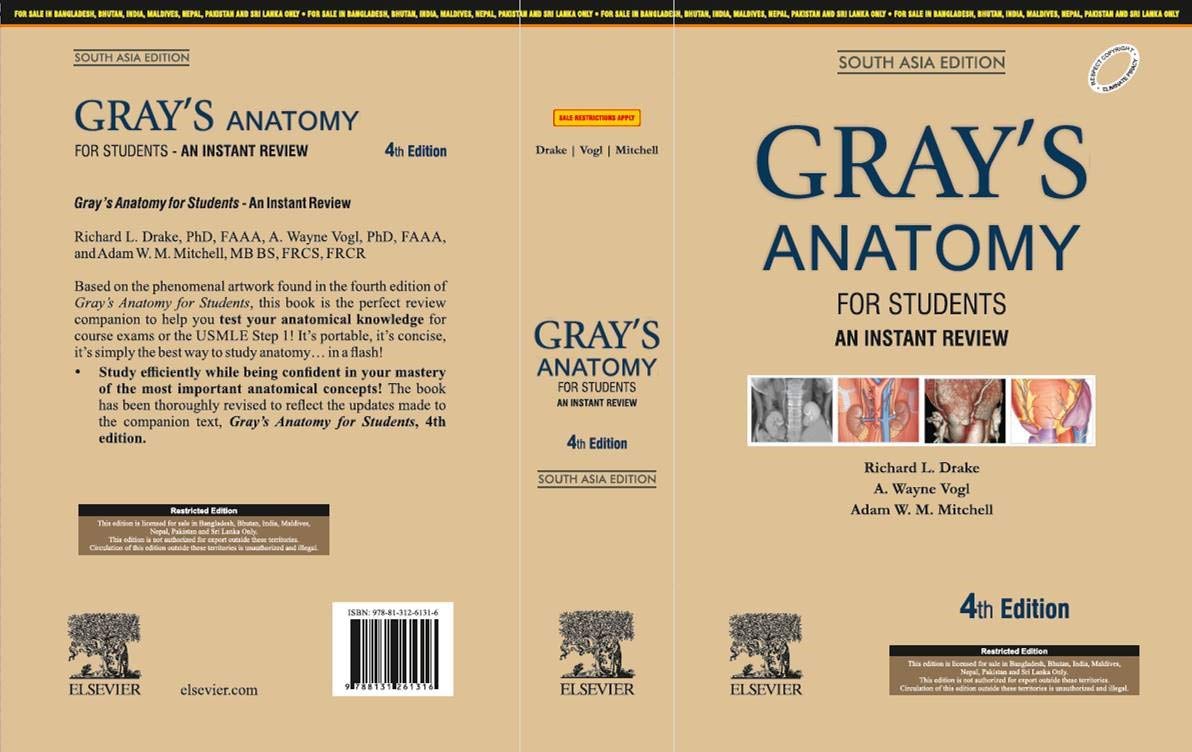 Gray's Anatomy For Students: An Instant Review, 4E: South Asia Edition