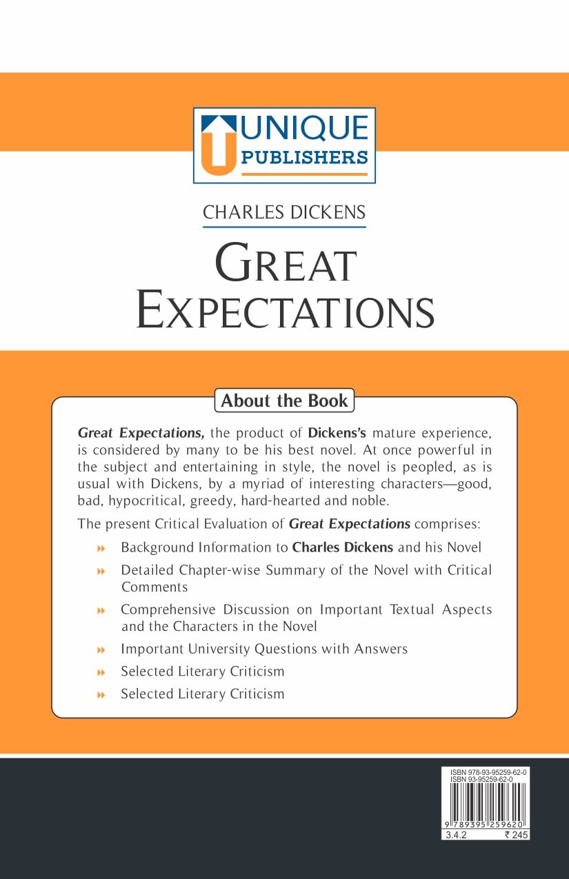 Great Expectations A Critical Evaluation for B.A. Hons. & M.A. English