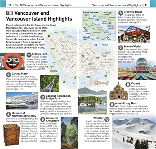 DK Eyewitness Top 10 Vancouver and Vancouver Island (Pocket Travel Guide) - Retail Maharaj