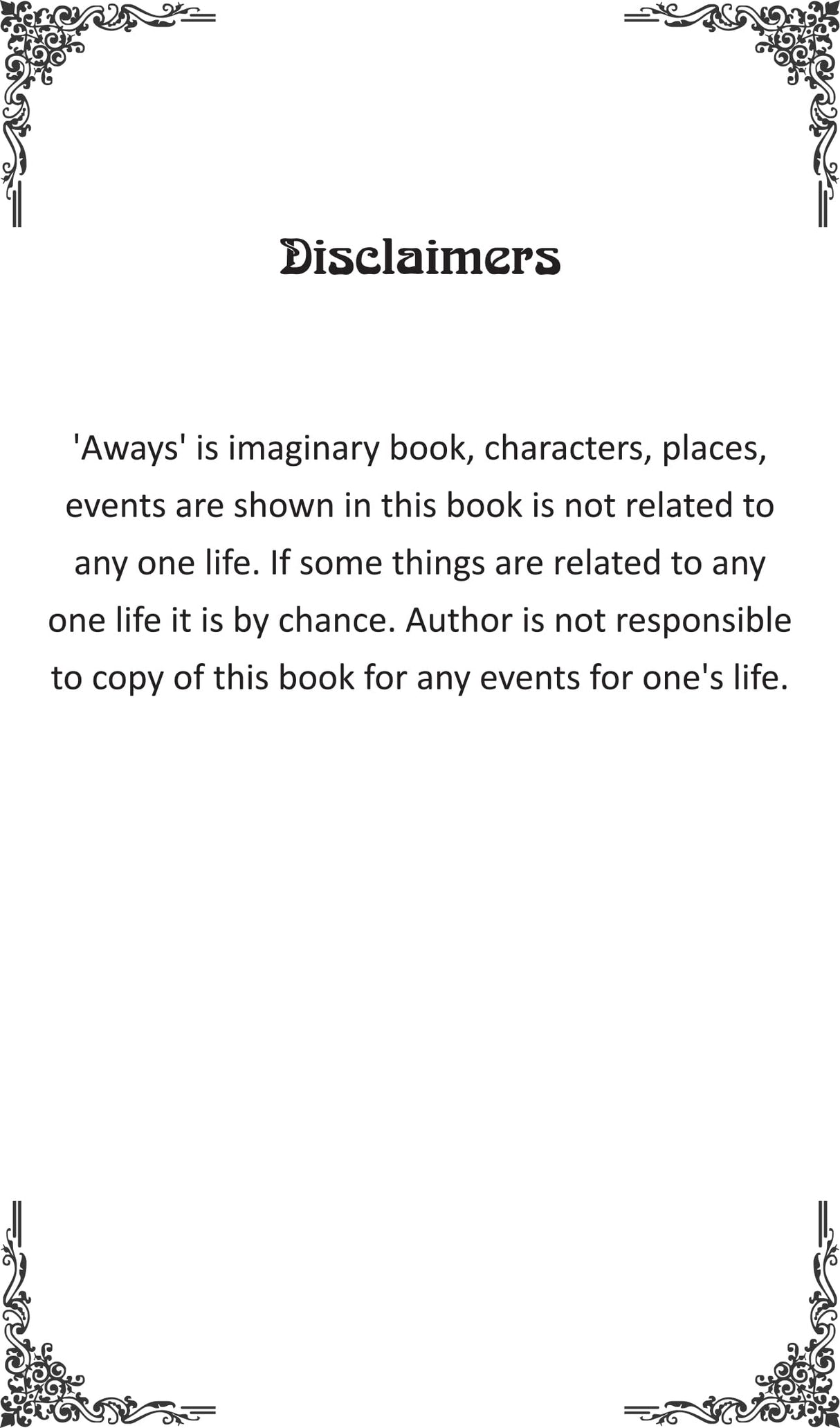 Aways (English Story)