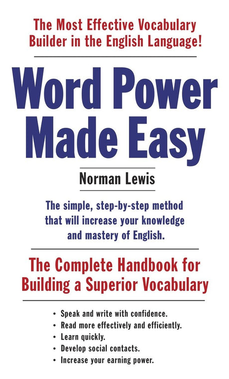 Word Power Made Easy: The Complete Handbook for Building a Superior Vocabulary - Retail Maharaj
