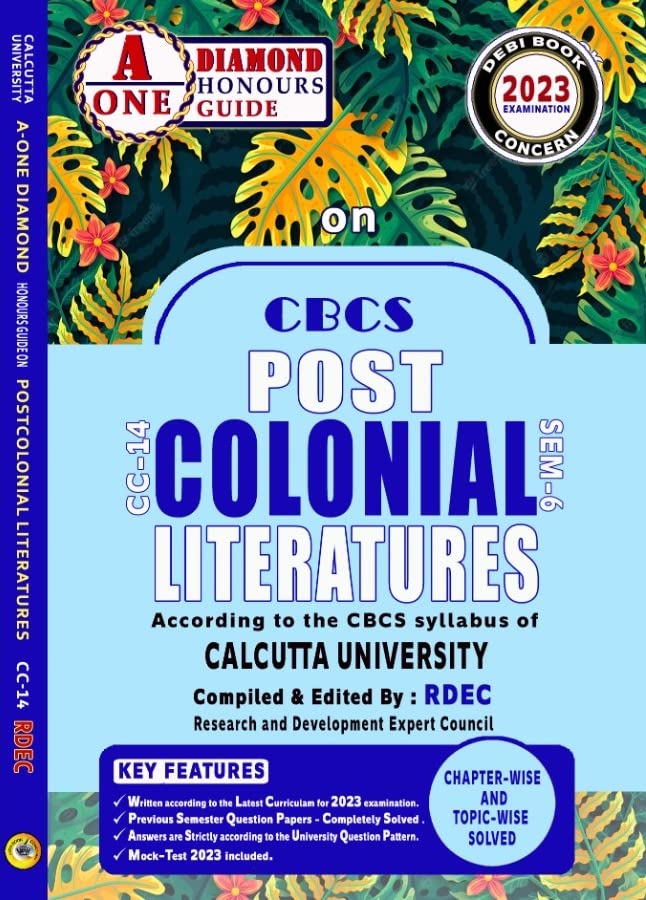 CBCS Post Colonial Literatures CC-14, Semester- 6 (English Version) - Retail Maharaj