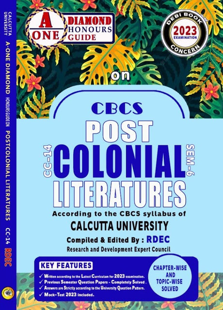 CBCS Post Colonial Literatures CC-14, Semester- 6 (English Version) - Retail Maharaj