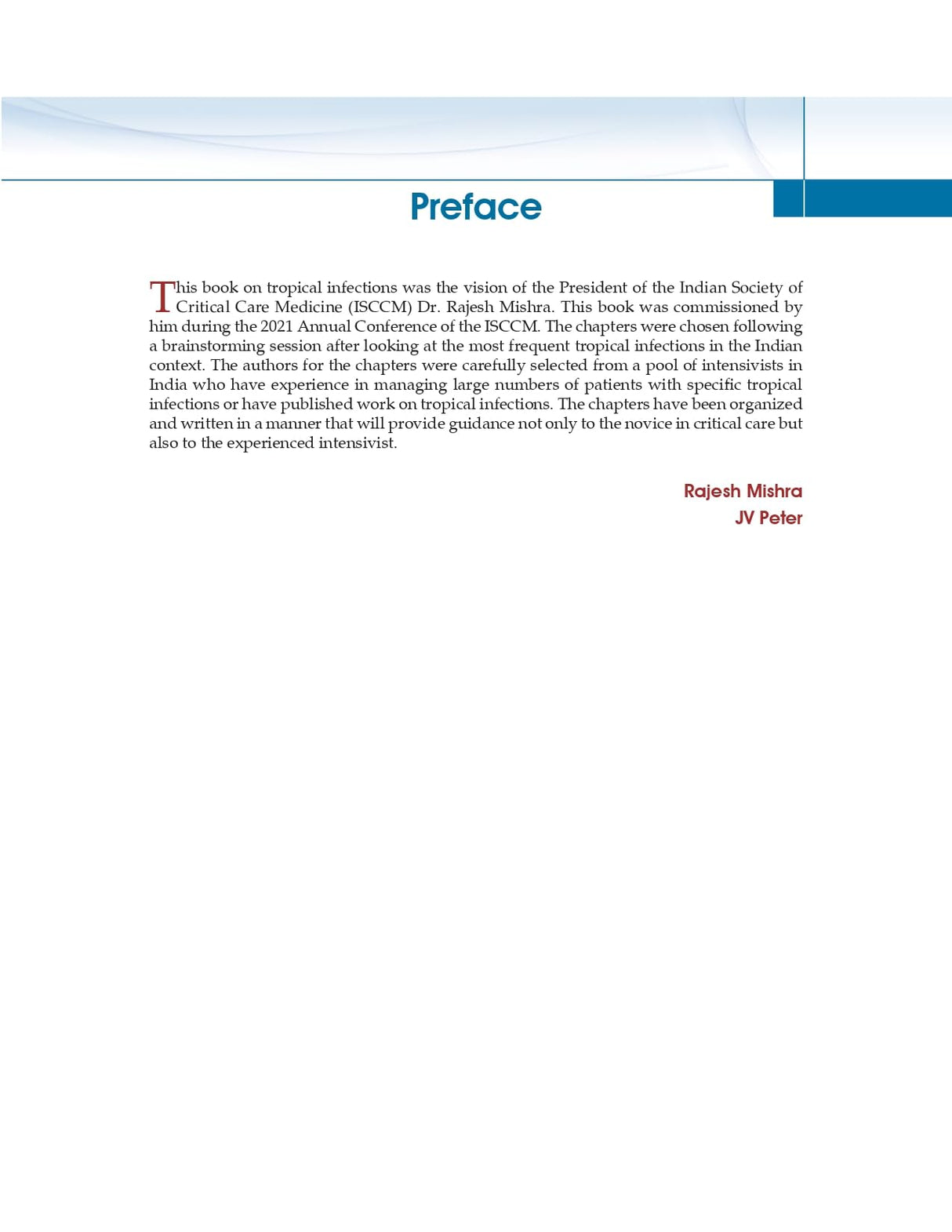 Tropical Infections Intensive Care Perspectives