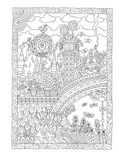 Creative Haven Entangled Gardens Coloring Book