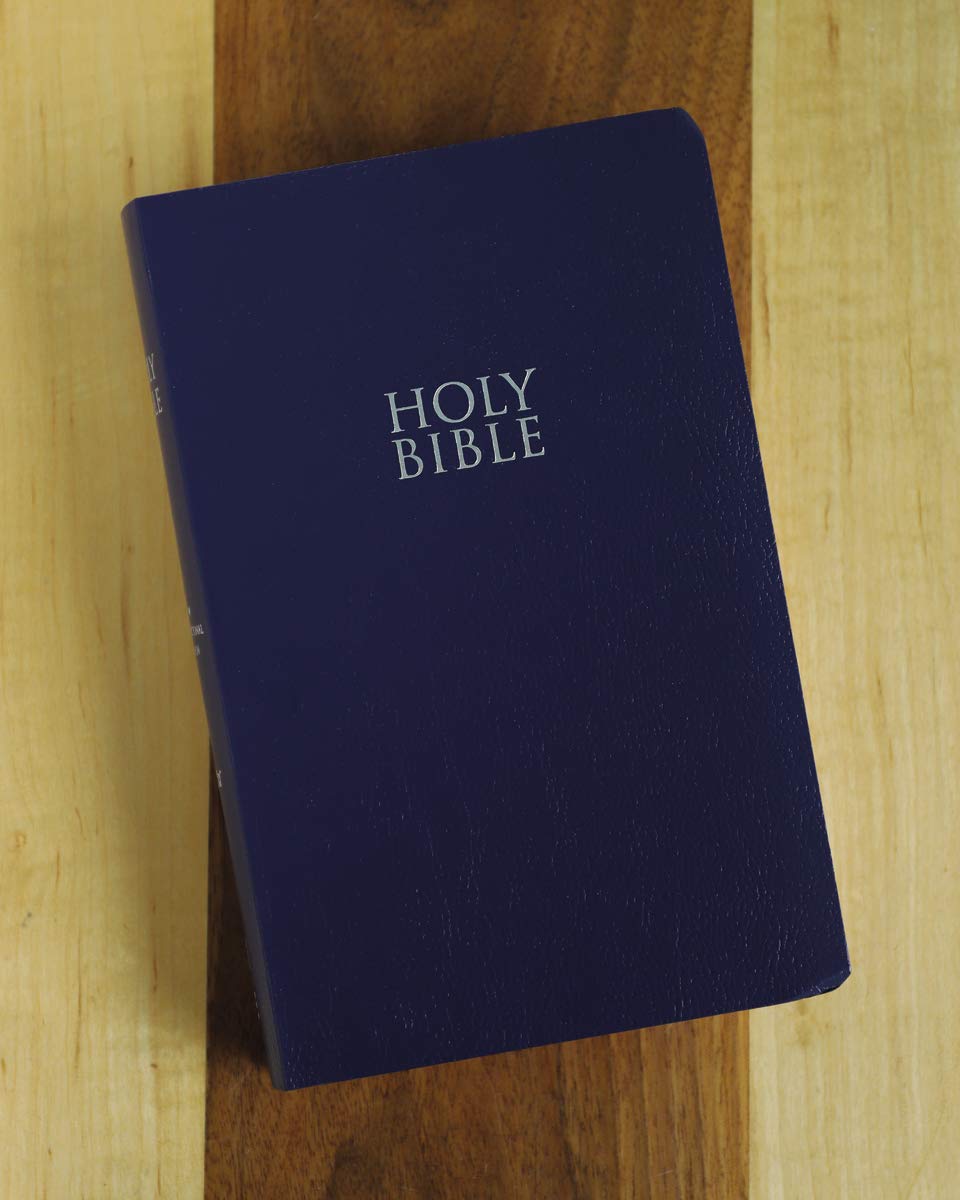 Niv, Gift And Award Bible, Leather-Look, Blue, Red Letter Edition, Comfort Print - Retail Maharaj
