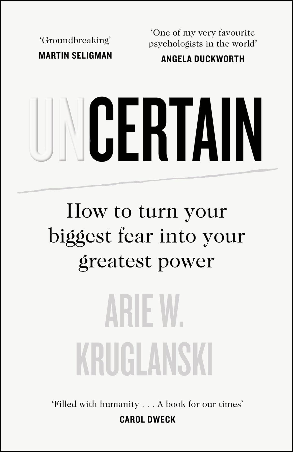 Uncertain: How to Turn Your Biggest Fear into Your Greatest Power - Retail Maharaj