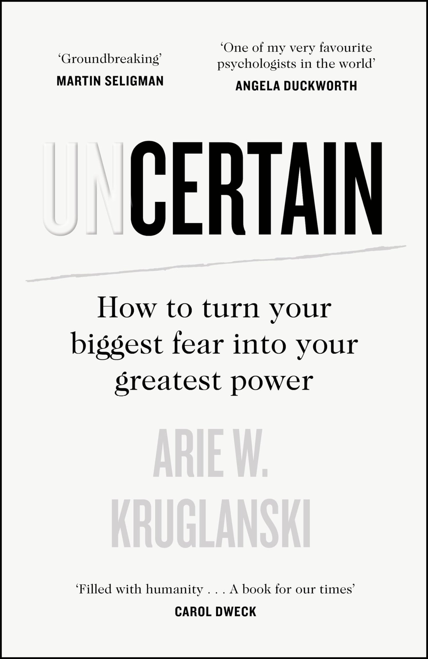 Uncertain: How to Turn Your Biggest Fear into Your Greatest Power - Retail Maharaj