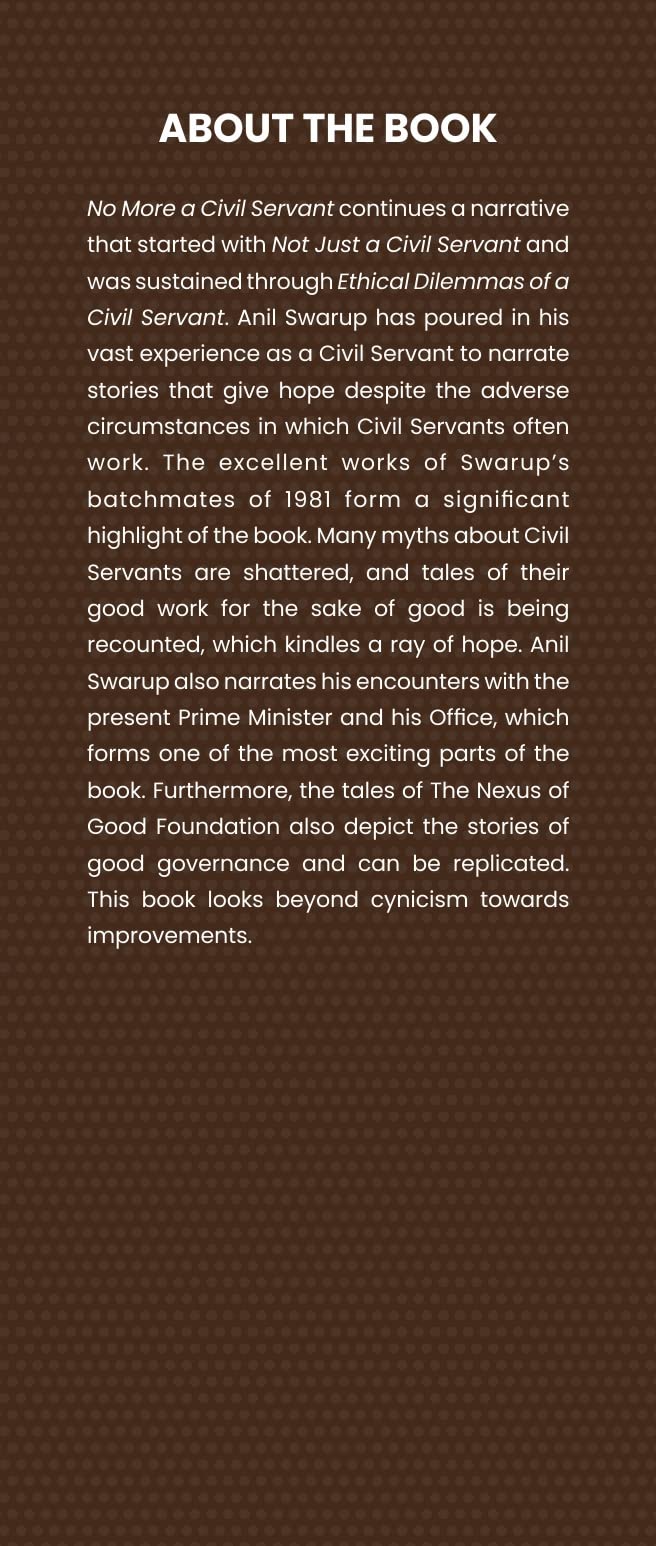 No More a Civil Servant | UPSC | Civil Services | UPSC Mains - Anil Swarup