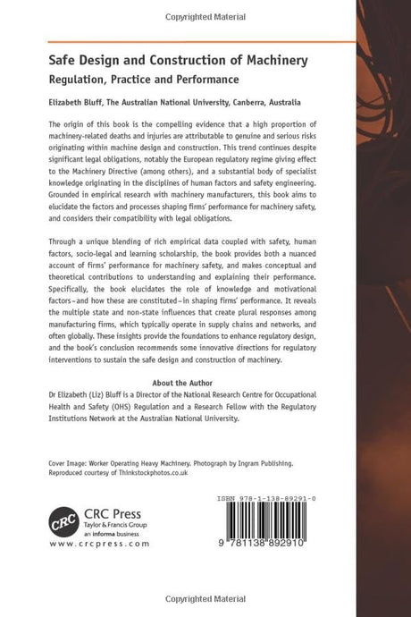 Safe Design and Construction of Machinery: Regulation, Practice and Performance - Retail Maharaj