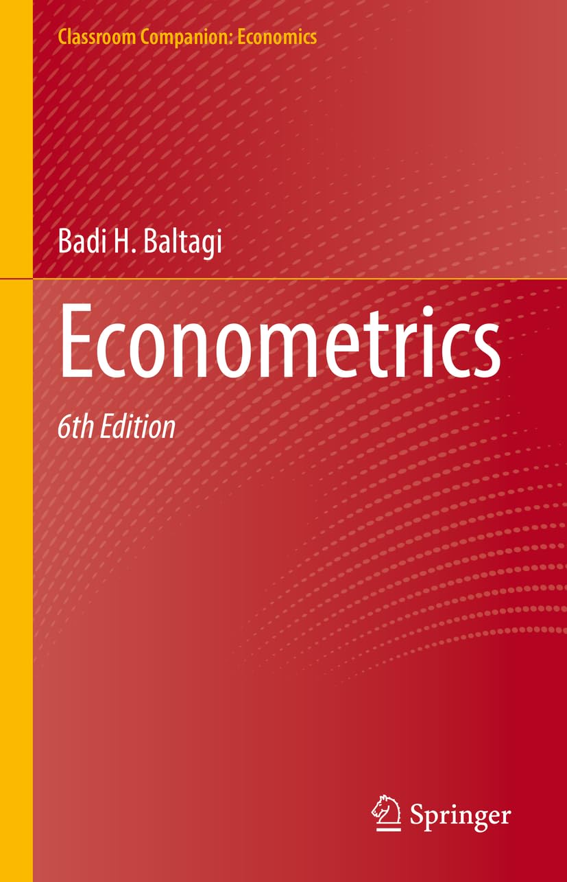 Econometrics (Classroom Companion: Economics) - Retail Maharaj