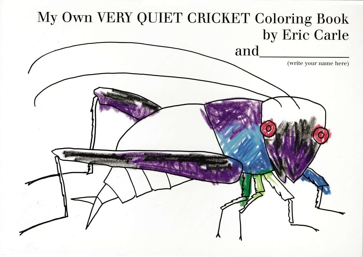 My Own Very Quiet Cricket Coloring Book - Retail Maharaj