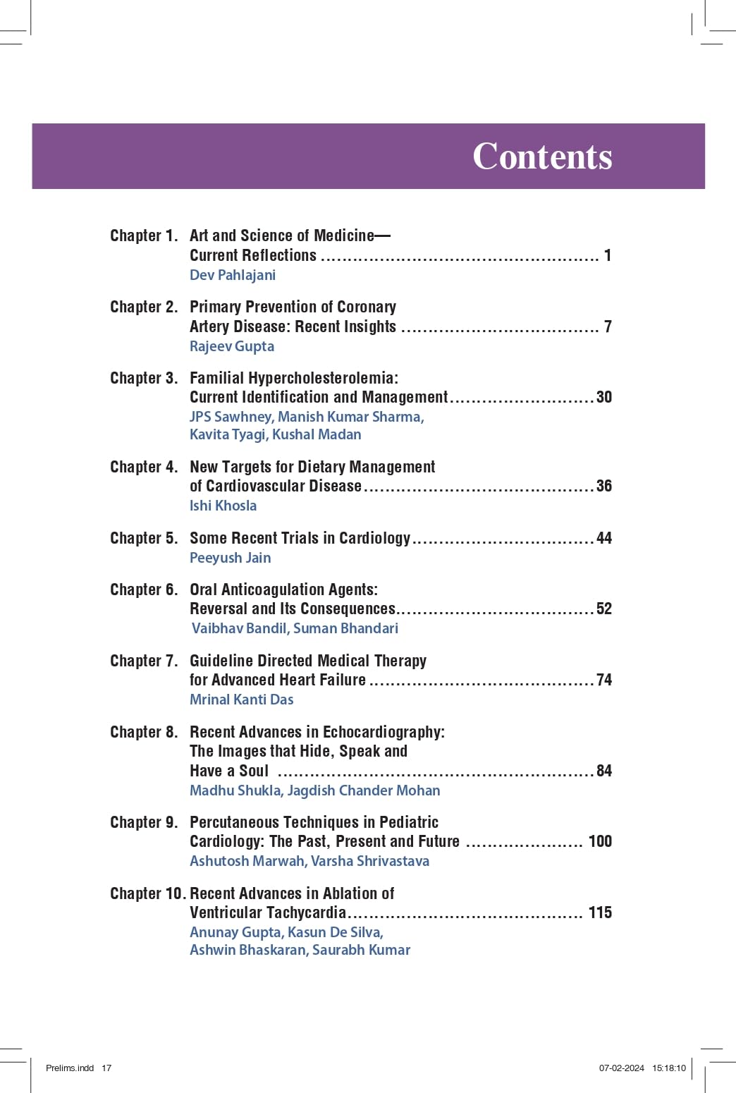 Recent Advances in Cardiology