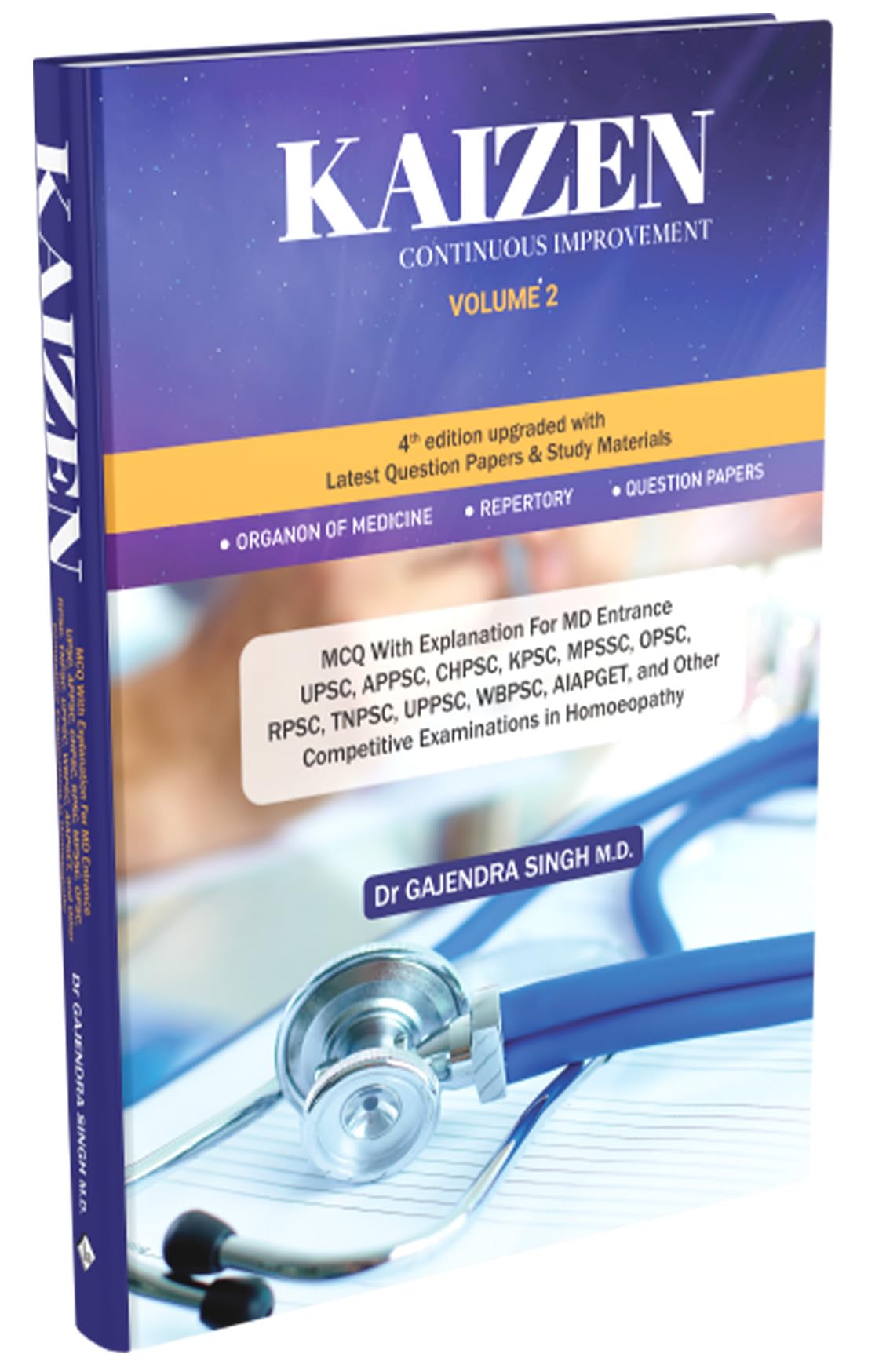 Kaizen Volume 2 - Continuous Improvement for competitive Examinations in Homeopathy - Retail Maharaj