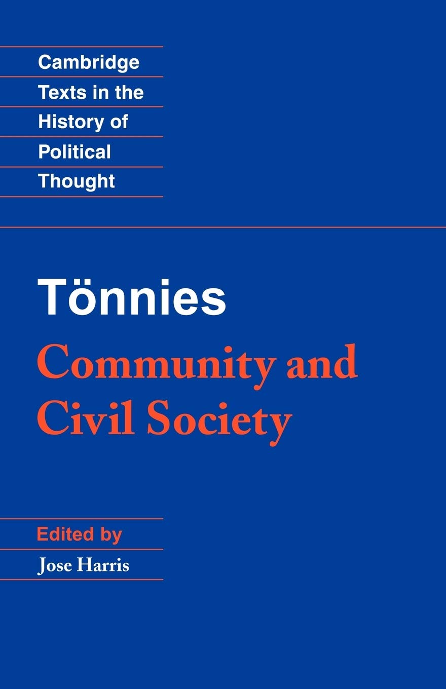 Community and Civil Society (Cambridge Texts in the History of Political Thought)