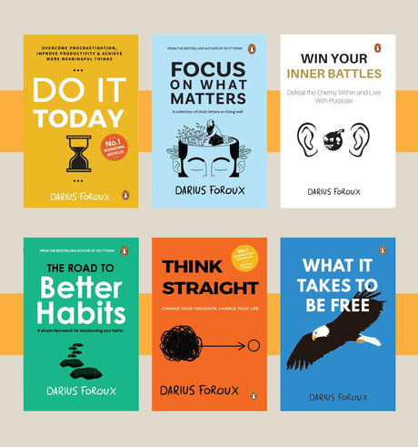 The Darius Foroux Collection For Personal Growth & Success (Box set): A Six Books Boxset Featuring all of Darius Foroux's Bestsellers | 6 Bestselling Books on Habits, Focus, and Inner Growth—Your Complete Toolkit for a Better Life - Retail Maharaj