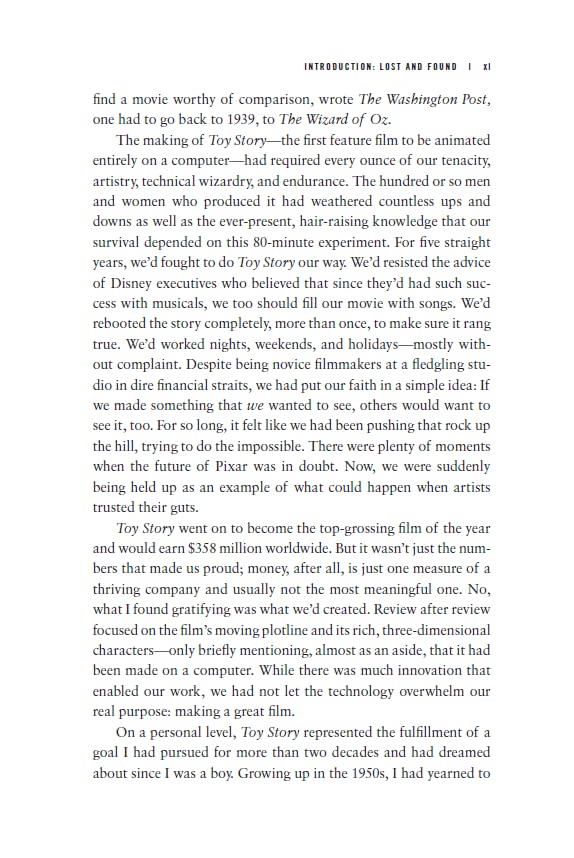 Creativity, Inc.: an inspiring look at how creativity can - and should - be harnessed for business success by the founder of Pixar