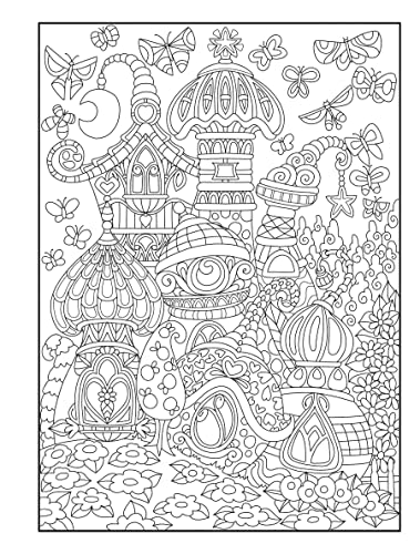 Creative Haven Whimsical Houses Coloring Book
