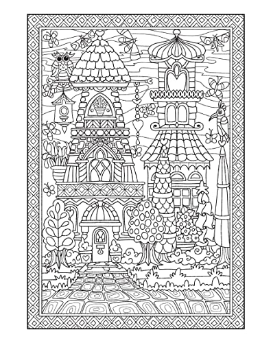 Creative Haven Whimsical Houses Coloring Book
