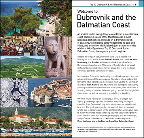 DK Eyewitness Top 10 Dubrovnik and the Dalmatian Coast (Pocket Travel Guide) - Retail Maharaj