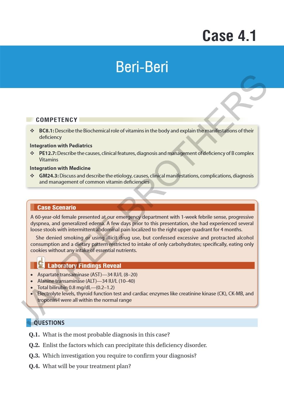CLINICAL CASES IN BIOCHEMISTRY