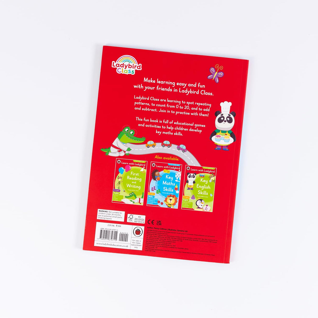 Shapes, Colours and Numbers: A Learn With Ladybird 4 in 1 Activity Book - Shapes, Colours, Patters; Count from 0-20; Counting Games & First Sums - Practice Skills for School (3-5 Years) - Retail Maharaj