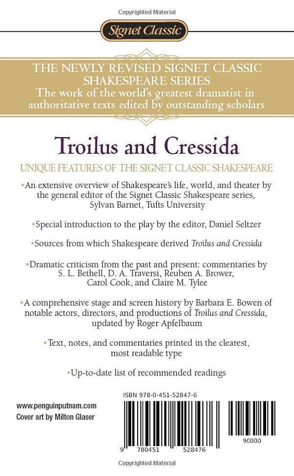 Troilus and Cressida (Signet Classic Shakespeare)