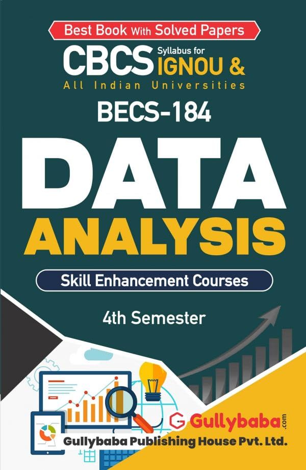 Gullybaba IGNOU 4th Semester CBCS Skill Enhancement (Latest Edition) BECS-184 Data Analysis - Retail Maharaj