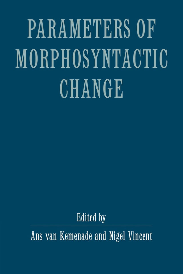 Parameters of Morphosyntactic Change - Retail Maharaj