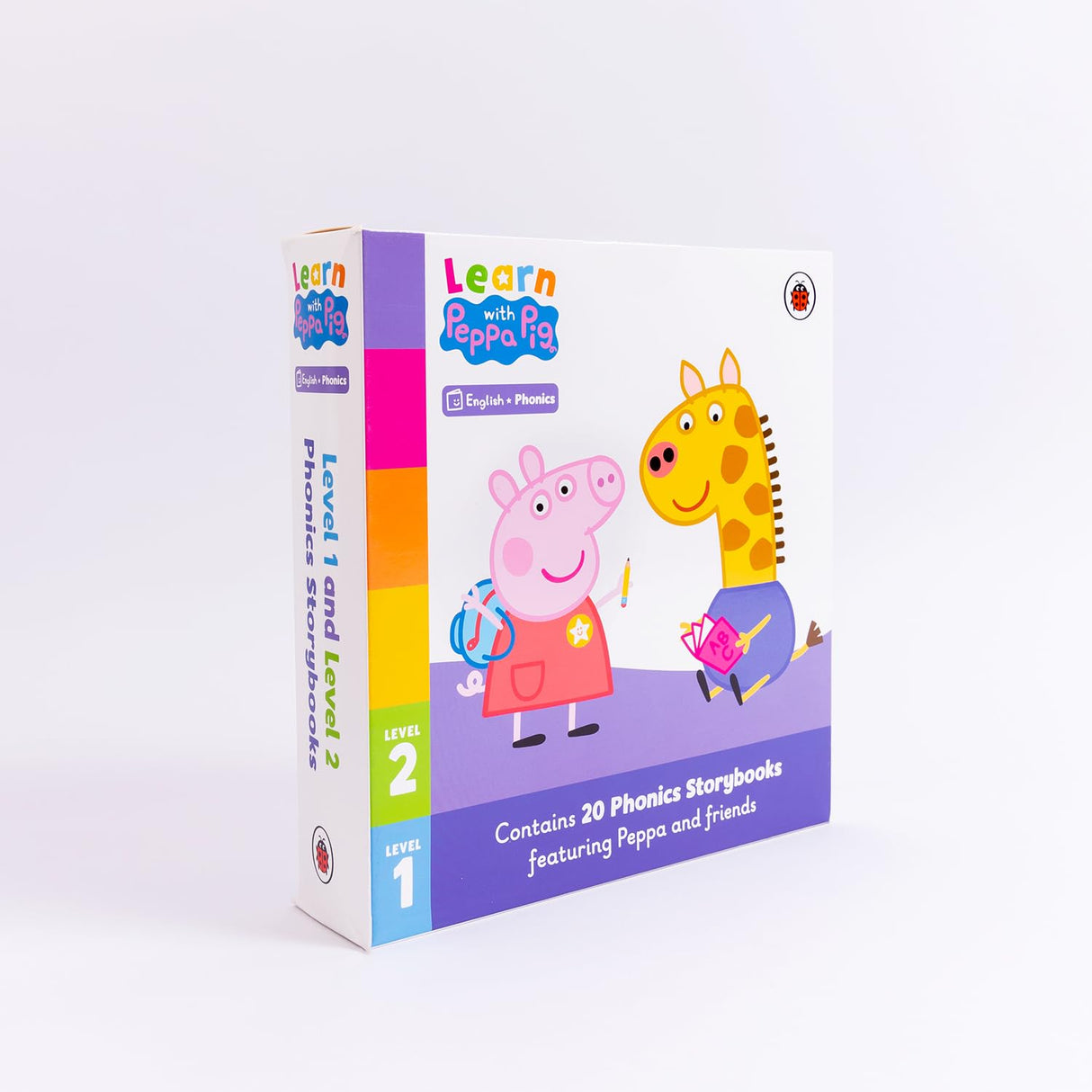 Learn with Peppa: Peppa Pig Phonics Tuckbox (20 Books Boxset Level 1 and Level 2)| Ideal for Preschool and Kindergarten Learning - Retail Maharaj