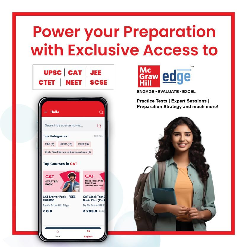 Indian Economy (English) | 5th Edition | UPSC | Civil Services Exam | State Administrative Exams | McGraw Hill Edge Access: 2 Full length Mock Tests & Chapter-wise Practice Tests - Retail Maharaj