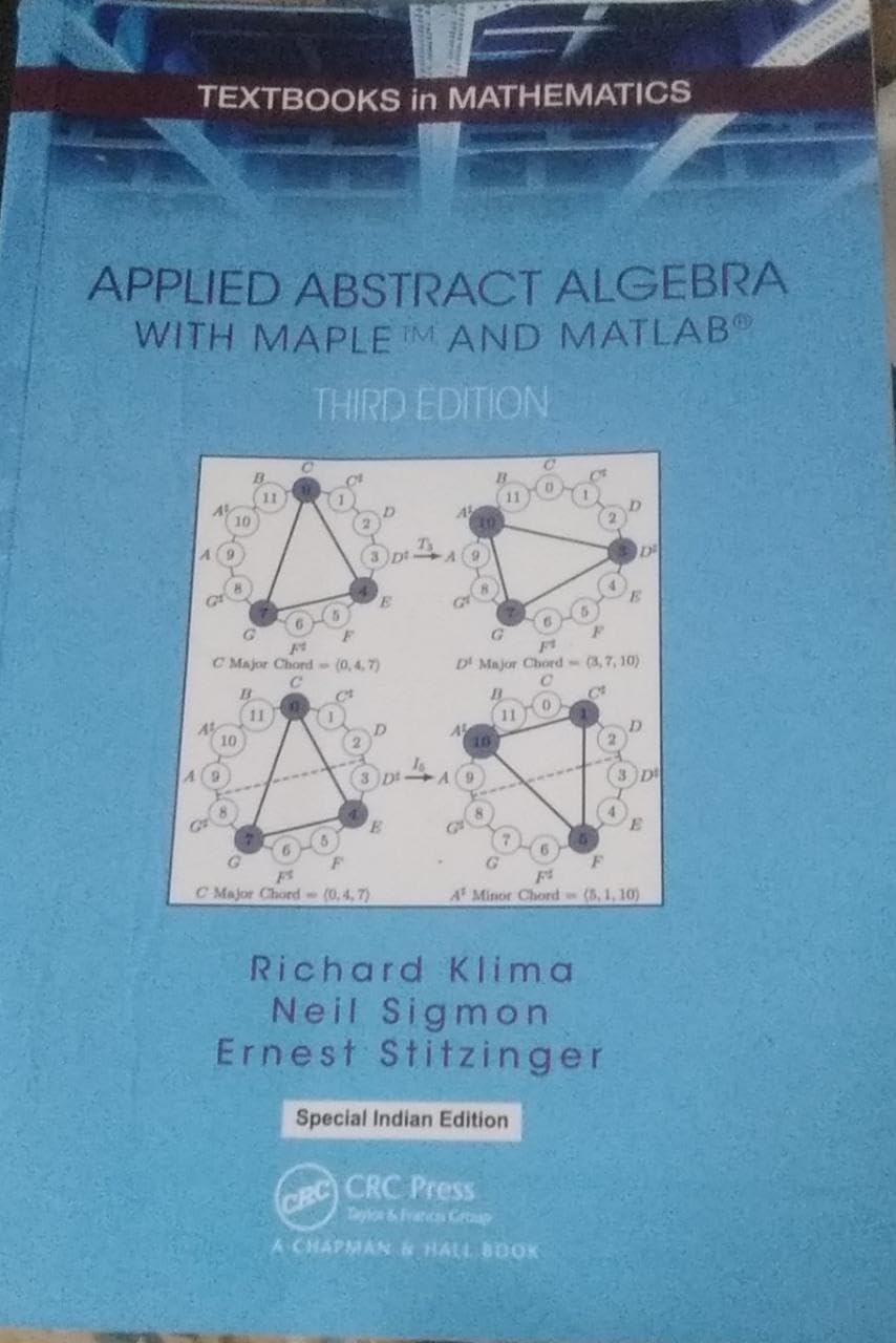 Applied Abstract Algebra With Maple And Matlab Special Indian Edition - Retail Maharaj