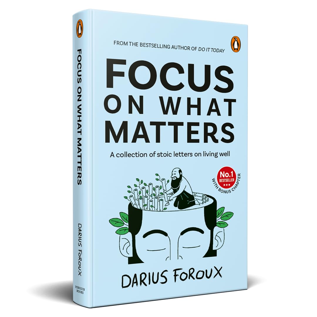 Focus on What Matters: A Collection of Stoic Letters on Living Well (Premium Hardcover Edition) - Retail Maharaj