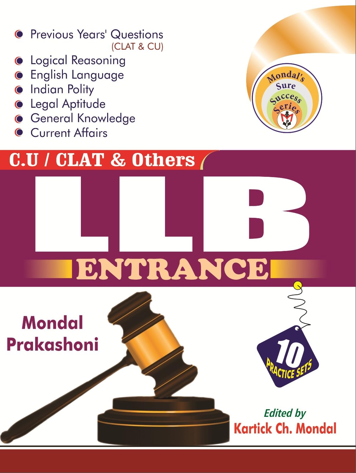 LLB Entrance C.U / CLAT & Others 10 Practice Sets (English Version) - Retail Maharaj