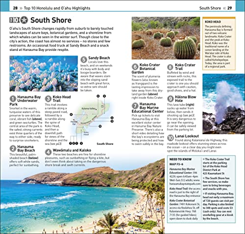 DK Eyewitness Top 10 Honolulu and O'ahu - Retail Maharaj