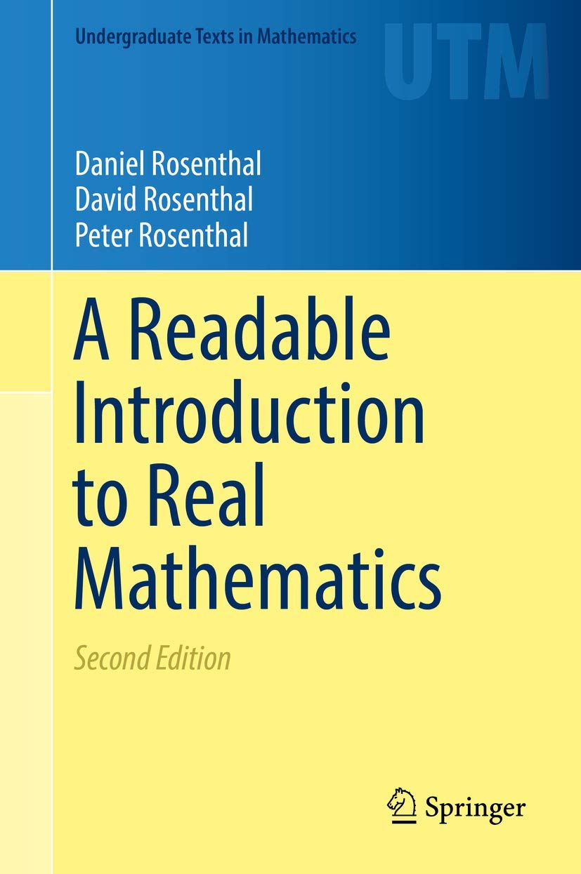 A Readable Introduction to Real Mathematics (Undergraduate Texts in Mathematics) - Retail Maharaj