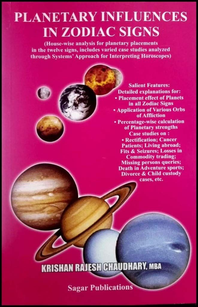 Planetary Influences in Zodiac Signs The Original Book By K Rajesh Chaudhary, Vinod Kumar Chaudhary - Retail Maharaj
