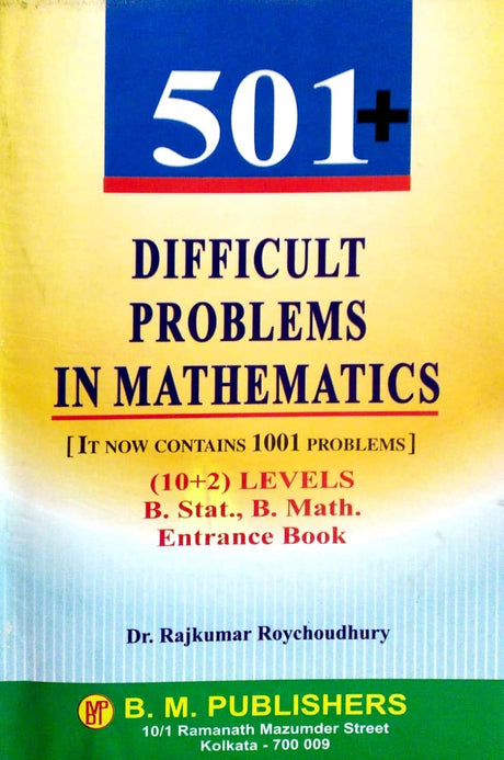 501+ Difficult Problems in Mathematics (10+2 Level) in English - Retail Maharaj