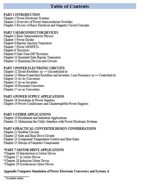 Power Electronics, 3ed (An Indian Adaptation): Converters, Applications and Design - Retail Maharaj